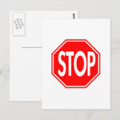 Stopp Postkarte (Vorne/Hinten)