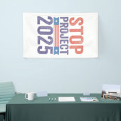 Stopp Project 2025 Trump American Patroitic Banner (Messeveranstaltung)