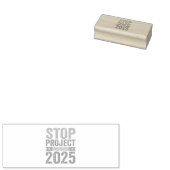 Stopp Project 2025 Trump American Patroitic Gummistempel (Stempel)