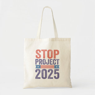 Stopp Project 2025 Trump American Patroitic Tragetasche