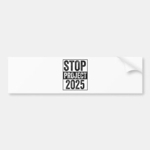 Stopp Project 2025 Trump Harris American Patroitic Autoaufkleber