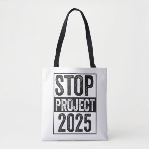 Stopp Project 2025 Trump Harris American Patroitic Tasche