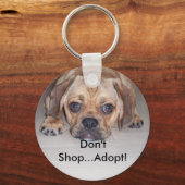 Stopp Puppy Mills Schlüsselanhänger (Vorderseite)
