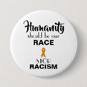 STOPP-RACISM, FÖRDERUNG DER GLEICHSTELLUNG, Rund-T Button (Vorderseite)