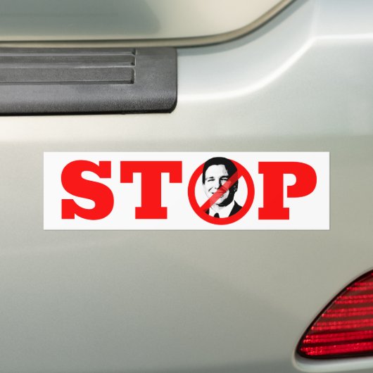 STOPP RON DESANTIS AUTOAUFKLEBER (Auf Auto)