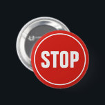 STOPP-Schaltfläche Button<br><div class="desc">STOP-Verkehrszeichen mit benutzerdefiniertem Text.</div>