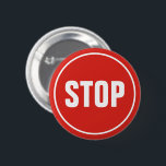 STOPP-Schaltfläche Button<br><div class="desc">STOP-Verkehrszeichen mit benutzerdefiniertem Text.</div>