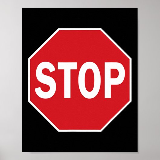 Stopp Schild Gift Novelty Road Schilder Halloween (Vorne)