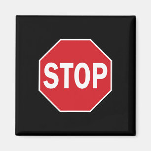 Stopp Schild Gift Novelty Road Schilder Halloween  Magnet