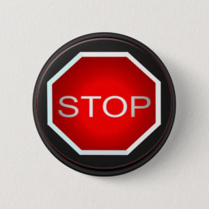 Stopp-Schild-Taste Button
