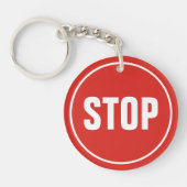 STOPP-Schlüsselanhänger Schlüsselanhänger (Vorderseite)