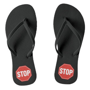 STOPP-Signatur Badesandalen