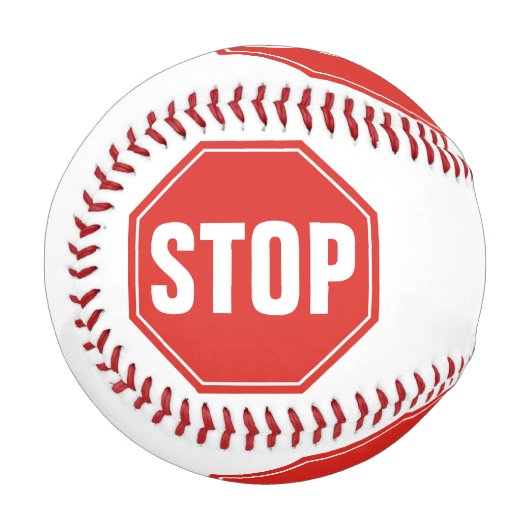 STOPP-Signatur Baseball (Vorderseite Links)