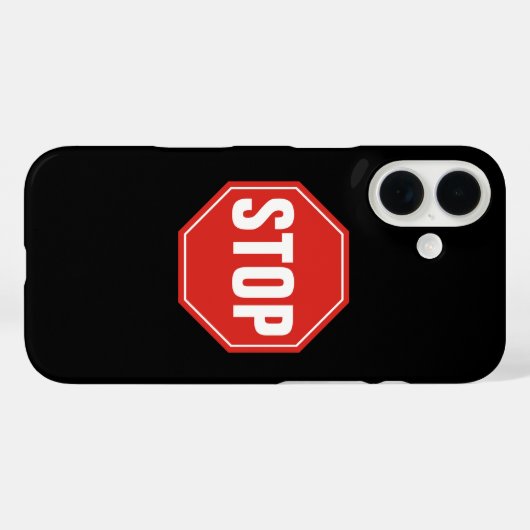 STOPP-Signatur Case-Mate iPhone Hülle (Rückseite (Horizontal))