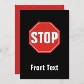 STOPP-Signatur Einladung (Vorne/Hinten)