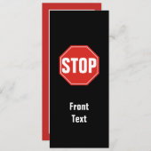 STOPP-Signatur Einladung (Vorne/Hinten)