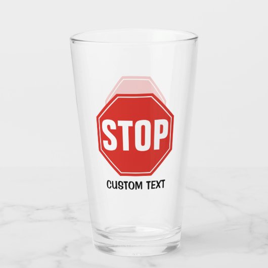 STOPP-Signatur Glas (Rückseite)