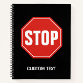 STOPP-Signatur Notizbuch (Vorderseite)