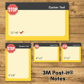 STOPP-Signatur Post-it Klebezettel