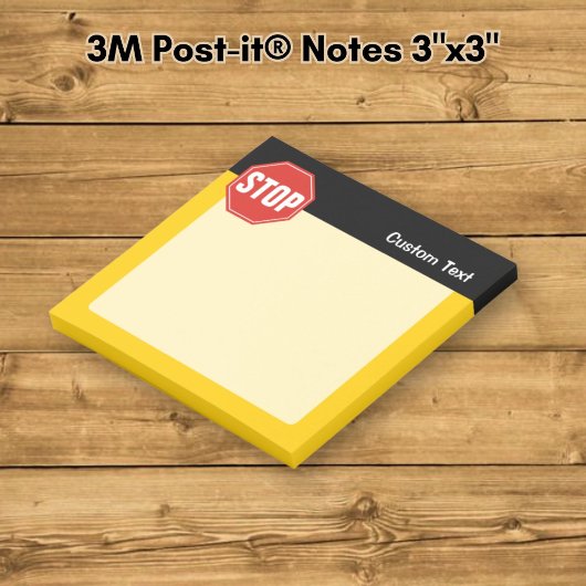STOPP-Signatur Post-it Klebezettel