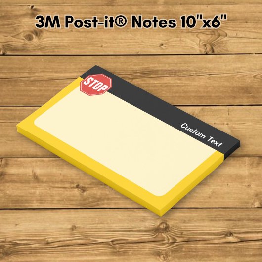 STOPP-Signatur Post-it Klebezettel