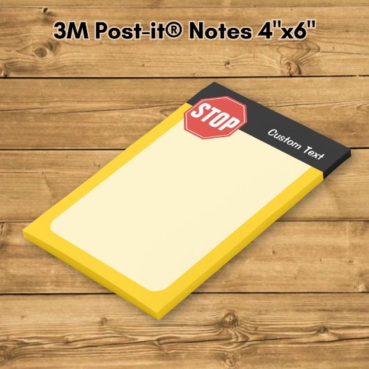 STOPP-Signatur Post-it Klebezettel