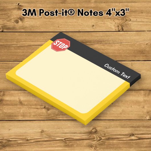 STOPP-Signatur Post-it Klebezettel