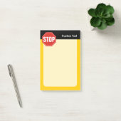 STOPP-Signatur Post-it Klebezettel (Büro)