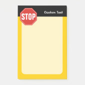 STOPP-Signatur Post-it Klebezettel (Vorderseite)
