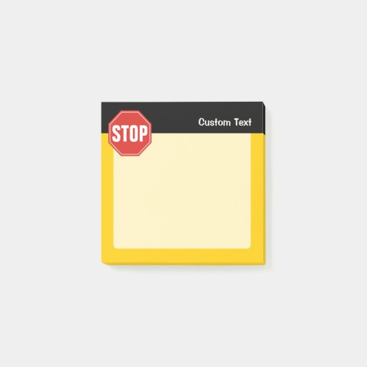 STOPP-Signatur Post-it Klebezettel (Vorderseite)