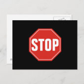 STOPP-Signatur Postkarte (Vorne/Hinten)