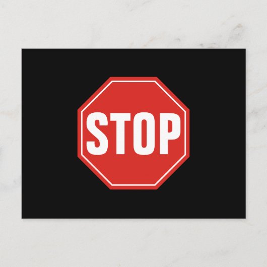STOPP-Signatur Postkarte (Vorderseite)
