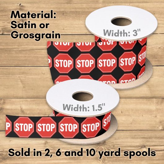 STOPP-Signatur Satinband