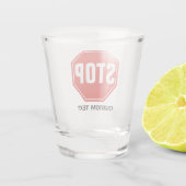 STOPP-Signatur Schnapsglas (Rückseite)