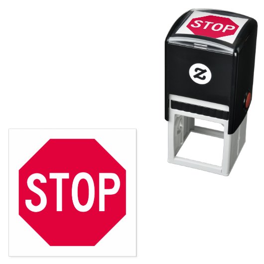 STOPP-Signatur-Selbstfarbige Briefmarke Permastempel (Beispiel)