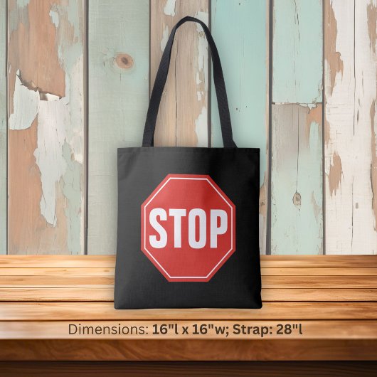 STOPP-Signatur Tasche