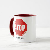 STOPP-Signatur Tasse (Vorderseite Links)
