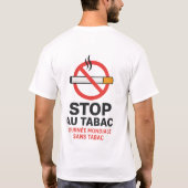 "Stopp Smoking" T-Shirt Design - No Tobacco (Rückseite)
