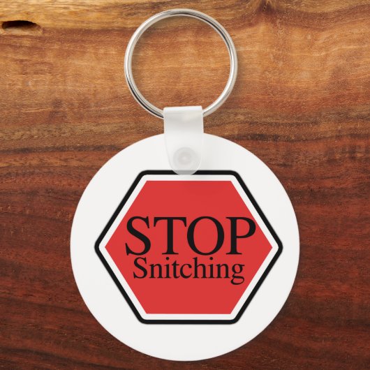 Stopp-Snicking Schlüsselanhänger (Vorderseite)