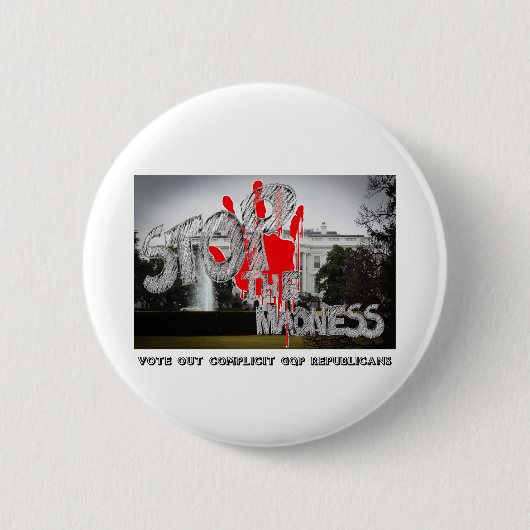 STOPP THE MADNESS - ABSTIMMUNG DER KOMPLIZITREPUBL BUTTON (Vorderseite)