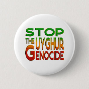 STOPP THE UYGHUR GENOCIDE BUTTON