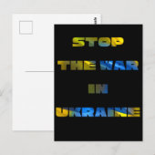 Stopp the War in der Ukraine Postkarte (Vorne/Hinten)