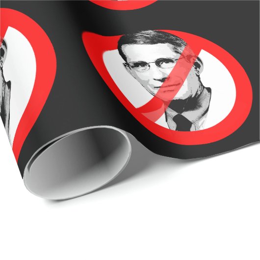 STOPP TONNE FAUCI GESCHENKPAPIER (Rolleneckpunkt)