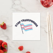 Stopp Transphobia Napkins Serviette (Beispiel)