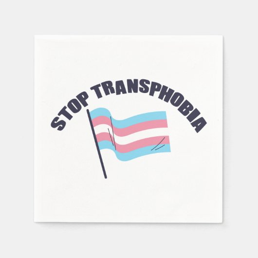 Stopp Transphobia Napkins Serviette (Vorderseite)