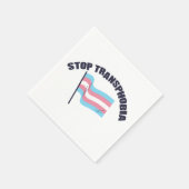 Stopp Transphobia Napkins Serviette (Ecke)