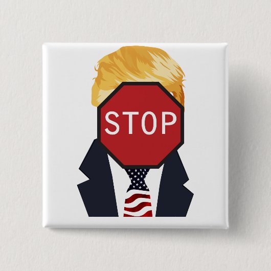 Stopp Trump Button (Vorderseite)