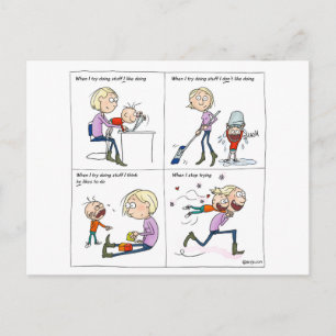 Stopp Trying Postkarte