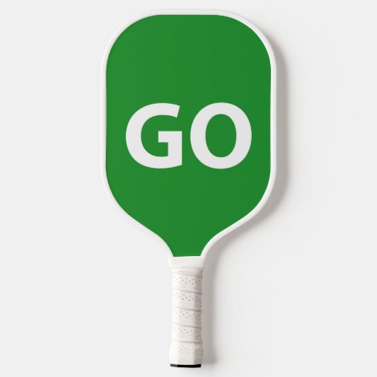 STOPP und GO Design Pickleball Paddle (Rückseite)