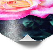 Stopp und Riechen der Rose Fotodruck (Ecke)